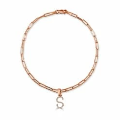 Best Sale 👏 Sabrina Designs 14k Rose Gold & Diamond Initial Link Bracelet for 👩 women 👏 -Sabrina Designs Shop c176a7d9654346b585a3a541d054ba38 1080x