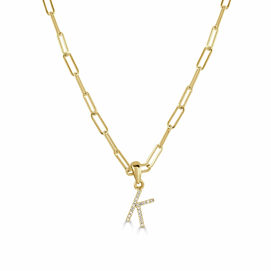 Buy ๐ Sabrina Designs 14k Gold & Diamond Paperclip Initial Necklace for ๐ฉ women ๐ 3 Buy ๐ Sabrina Designs 14k Gold & Diamond Paperclip Initial Necklace for ๐ฉ women ๐