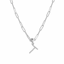 Outlet 🎁 Sabrina Designs 14k White Gold & Diamond Paperclip Initial Necklace for 👩 women 🥰 -Sabrina Designs Shop c9aac61a142044a8a511cbe437347197 1080x