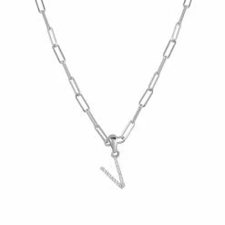 Outlet 🎁 Sabrina Designs 14k White Gold & Diamond Paperclip Initial Necklace for 👩 women 🥰 -Sabrina Designs Shop d0d640d1b4ab46df871a3540e59b19d0 1080x