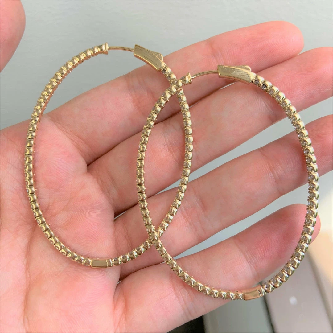 Best Pirce ๐ Sabrina Designs 14k Gold & Diamond Oval Hoop Earrings - 2.25'' for ๐ฉ women ๐ 9 Best Pirce ๐ Sabrina Designs 14k Gold & Diamond Oval Hoop Earrings - 2.25'' for ๐ฉ women ๐ - Image 7