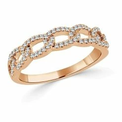 New 🥰 Sabrina Designs 14k Gold & Diamond Link Ring for 👩 women 🧨