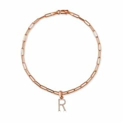 Best Sale 👏 Sabrina Designs 14k Rose Gold & Diamond Initial Link Bracelet for 👩 women 👏 -Sabrina Designs Shop e847c1f108574b3cb01a414b9f5d4190 1080x