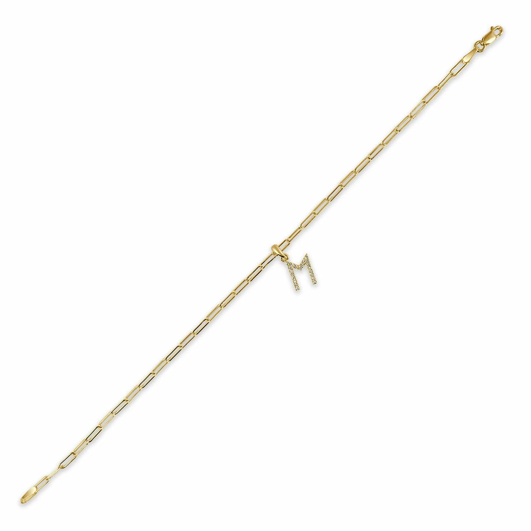 Brand new π― Sabrina Designs 14k White Gold & Diamond Initial Link Bracelet for π© women π 5 Brand new π― Sabrina Designs 14k White Gold & Diamond Initial Link Bracelet for π© women π - Image 3