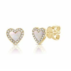 Promo 😀 Sabrina Designs 14k Gold & Diamond Heart Earrings for 👩 women 🔥