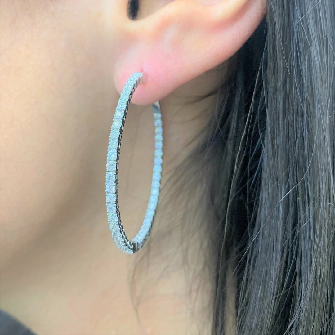 Promo ๐ Sabrina Designs 14k Gold & Diamond Flexible Hoops 1.5'' for ๐ฉ women ๐ 10 Promo ๐ Sabrina Designs 14k Gold & Diamond Flexible Hoops 1.5'' for ๐ฉ women ๐ - Image 8